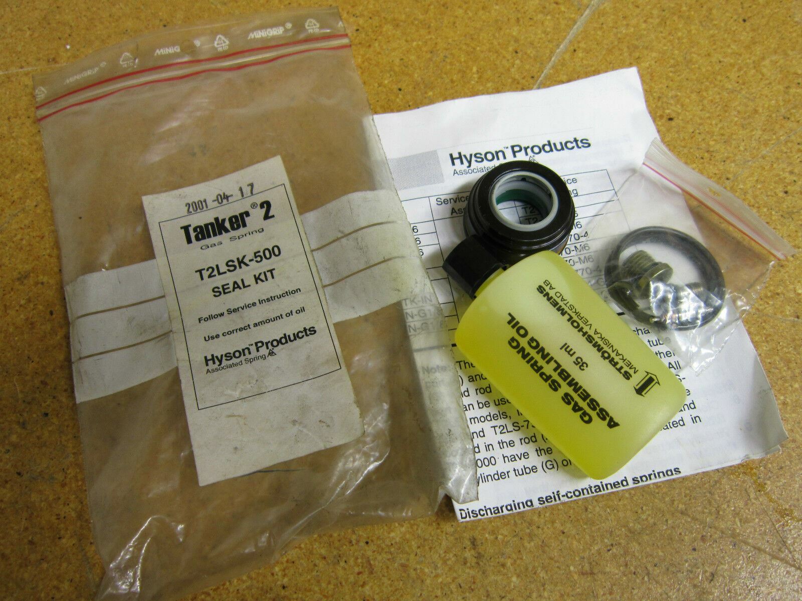 Hyson Products T2LSK-500 Seal Kit Tanker 2 Gas Spring New