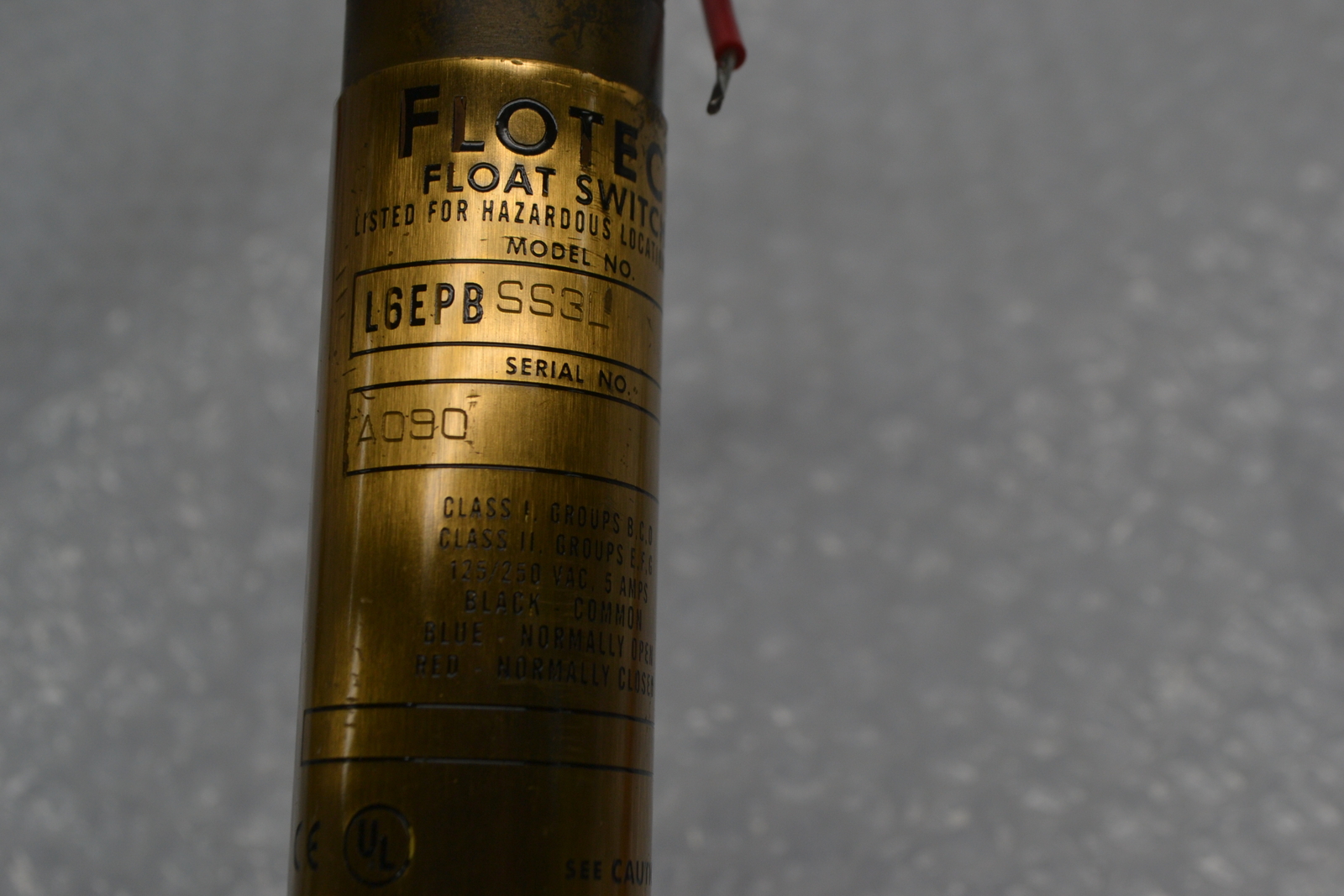 FLOTEC L6EPBSS3L FLOAT SWITCH NSNP