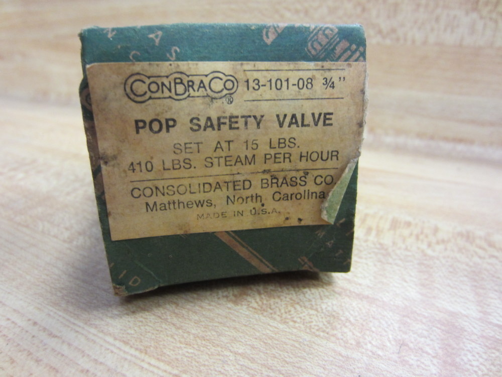 Conbraco 13-101-08 Pop Safety Valve 3/4″ 1310108 (Pack of 3)