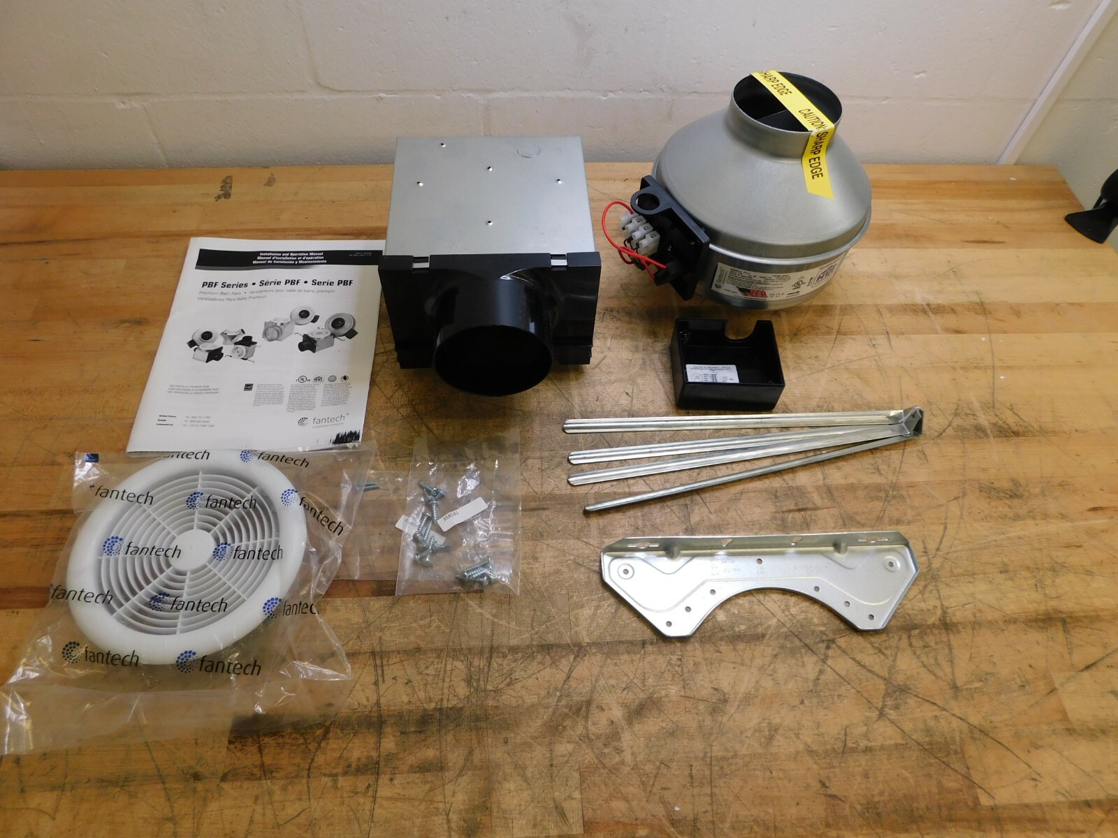 Fantech Enclosed Exhaust Fan 4″ Blade Direct Drive 0.027 hp 100 CFM PB110