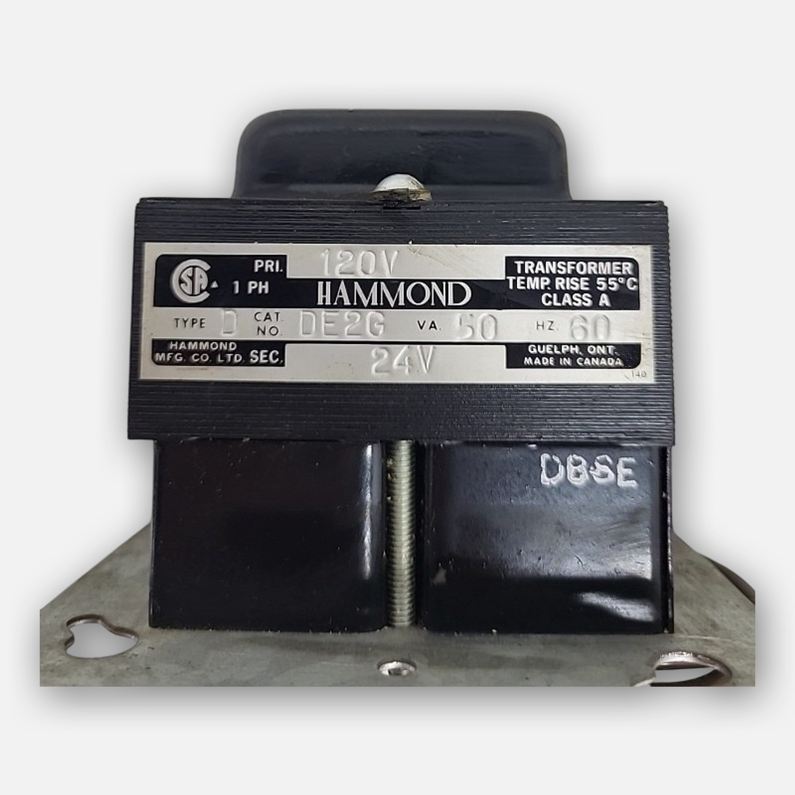 NEW HAMMOND DE2G TYPE D TRANSFORMER 24V, 60HZ