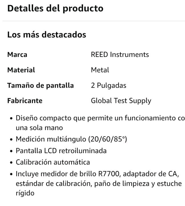 REED Instruments R7700 Gloss Meter, 3-Angle (20/60/ 85°)