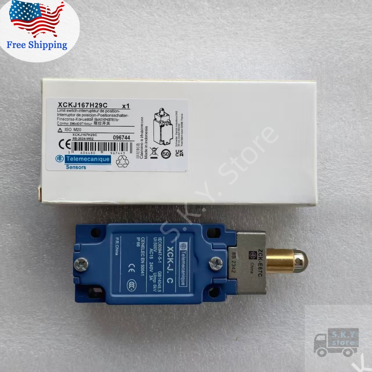 1 x New in Box XCK-J167 / XCKJ167 / XCKJ167H29C Telemecanique LIMIT SWITCH
