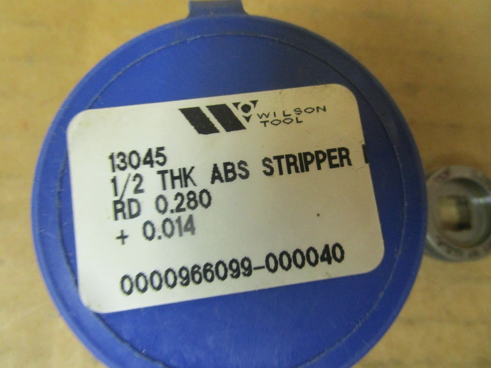 NEW WILSON TOOL 13045 1/2 THK ABS STRIPPER R RD 0.280 +0.014