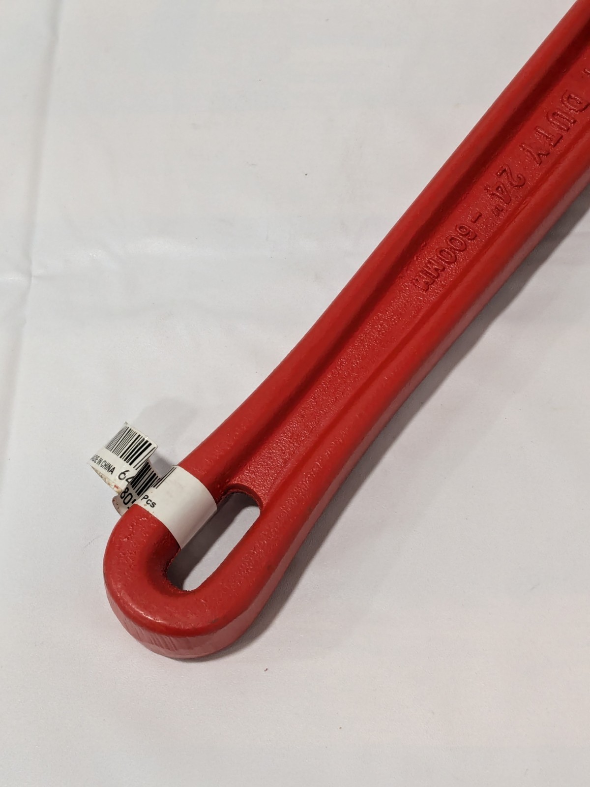 PRO-SOURCE Straight Pipe Wrench: 3″ Max, 24″ OAL, Cast Iron TD0509A 24″