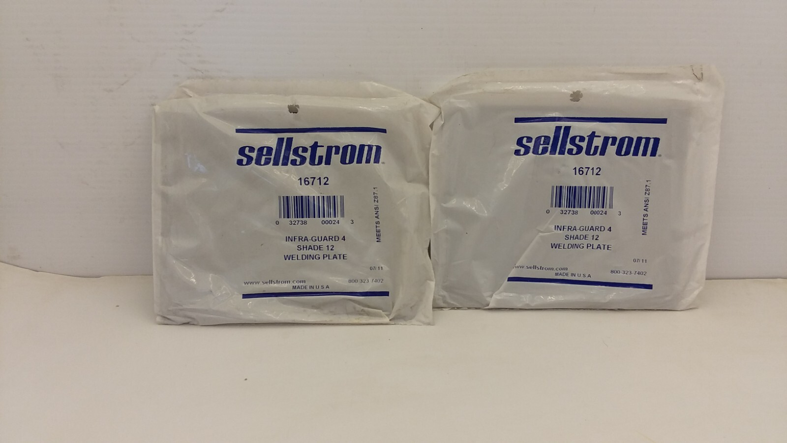 SELLSTROM 16712 WEILDING PLATE INFRA-GUARD SHADE 12 4-1/2X5-1/4IN LOT OF 2 NIB