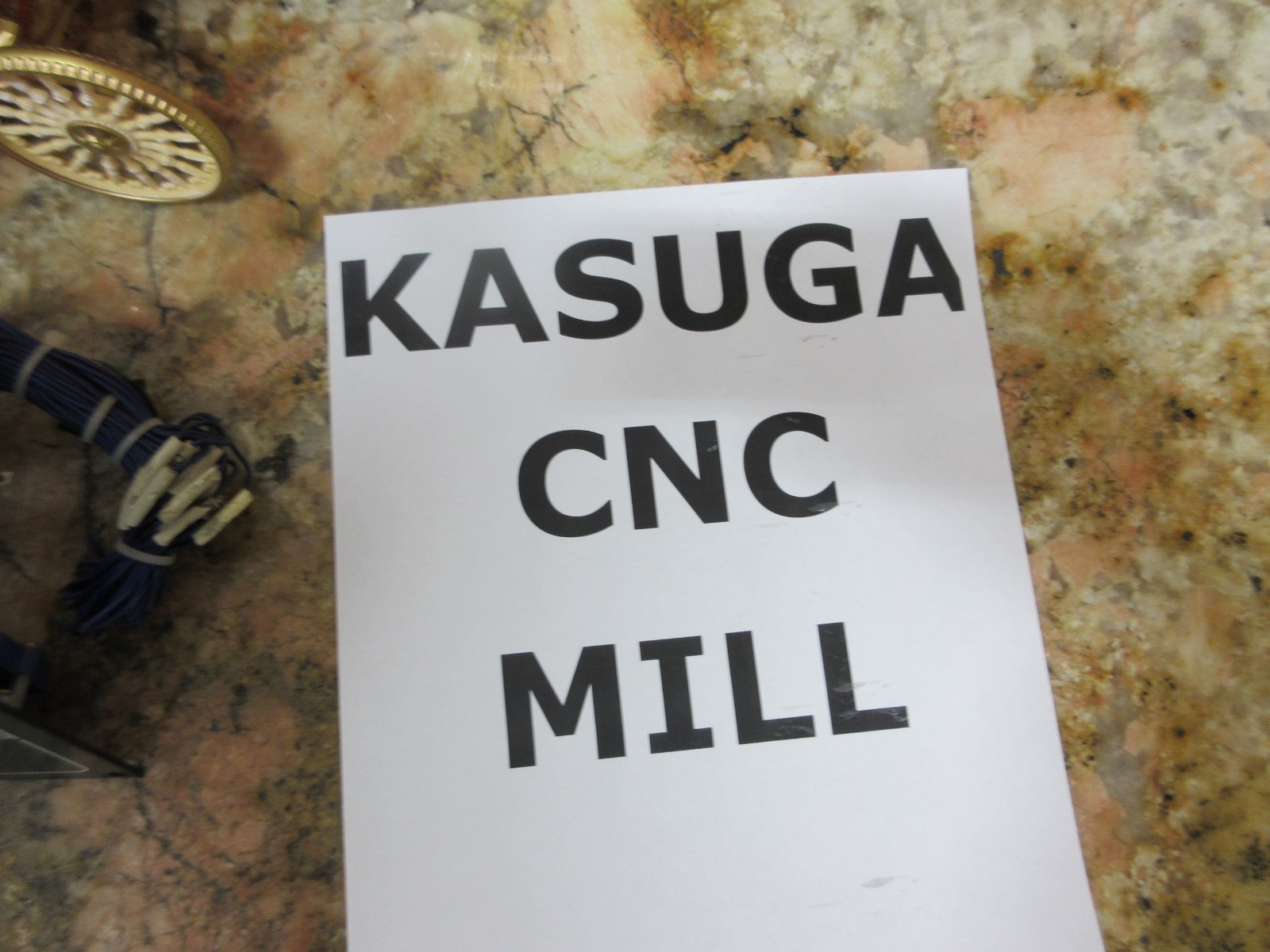 KASUGA CNC VERTICAL MILL MAIN OPERATOR CONTROL PANEL OPERATING