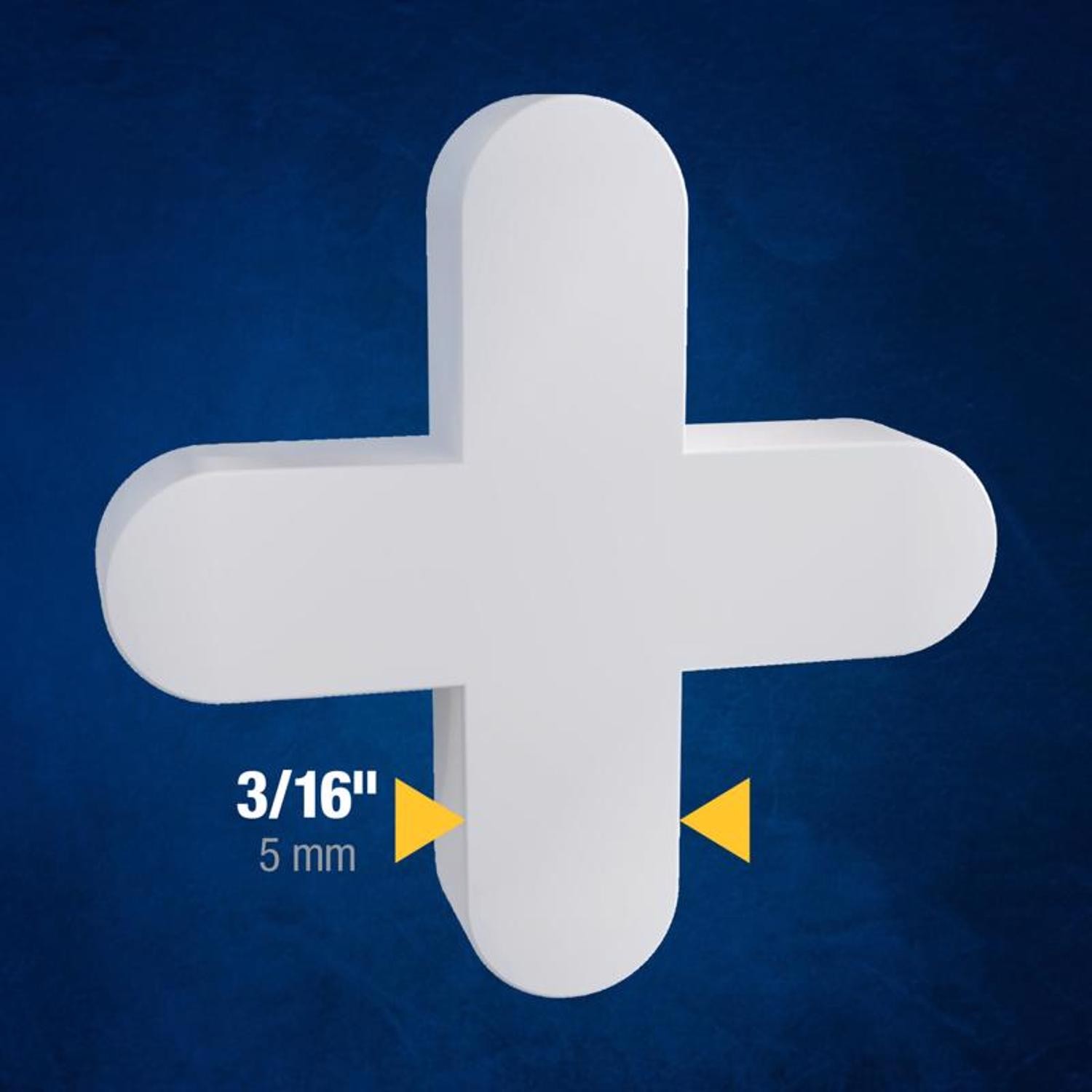 QEP 10336 Traditional Flexible Plastic Tile Spacer 3/16 H x 0.11