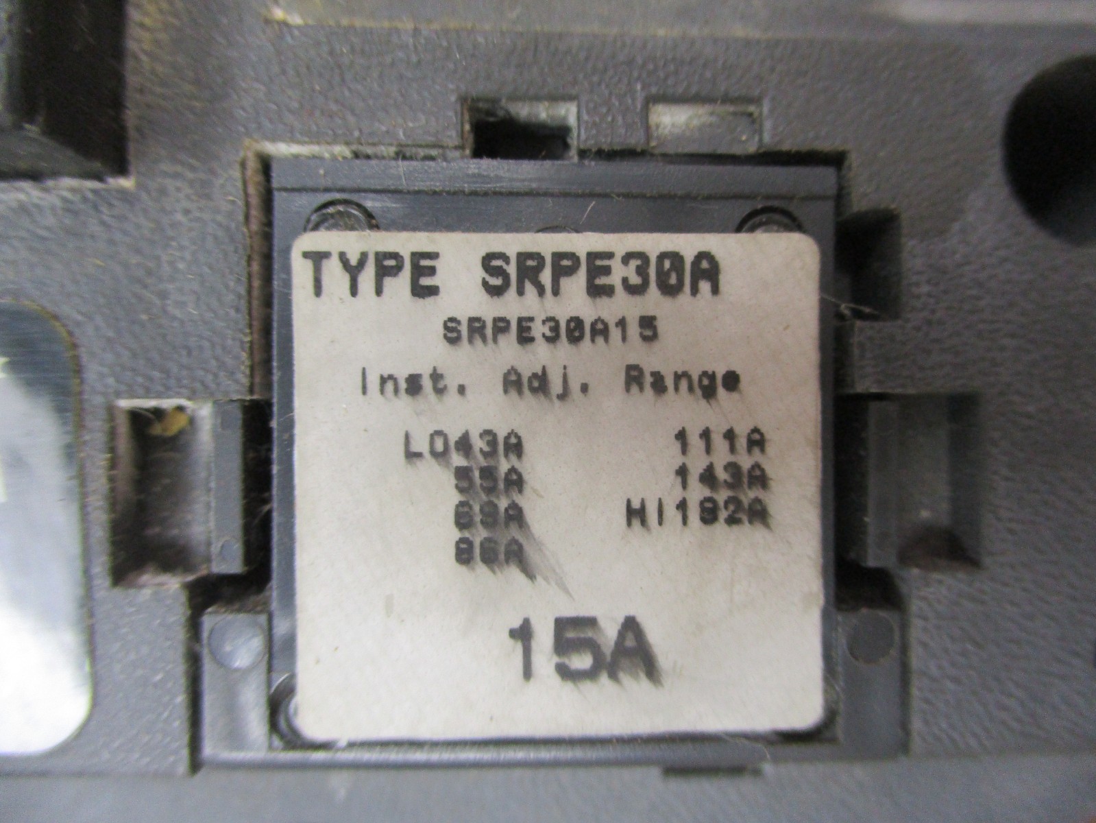 GE Spectra RMS SELA36AT0030 Current Limiting Circuit Breaker 30A Max. 53135PRX