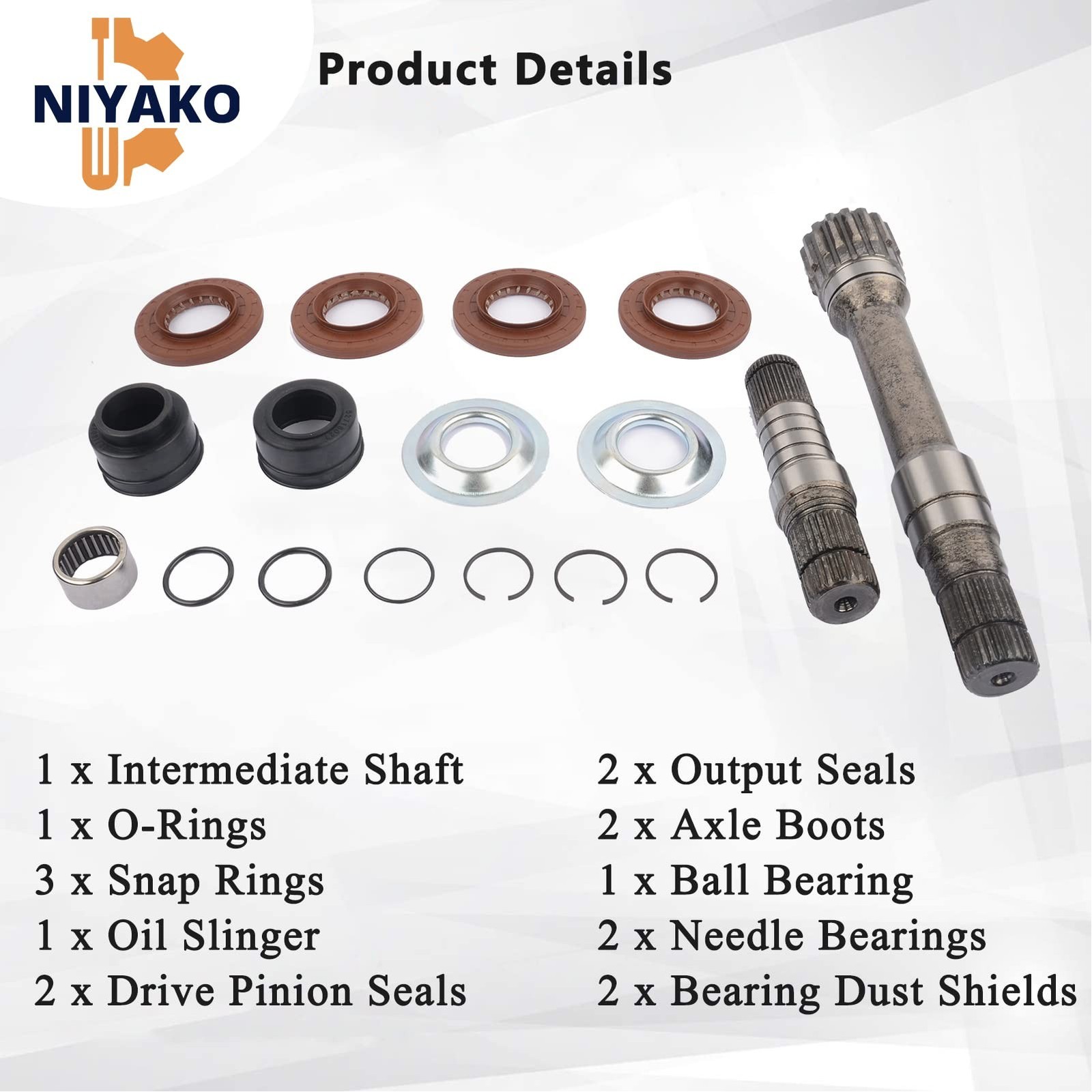 Front Right Intermediate Shaft Inner Shaft Kit Replacement# 68257420AF 682574…