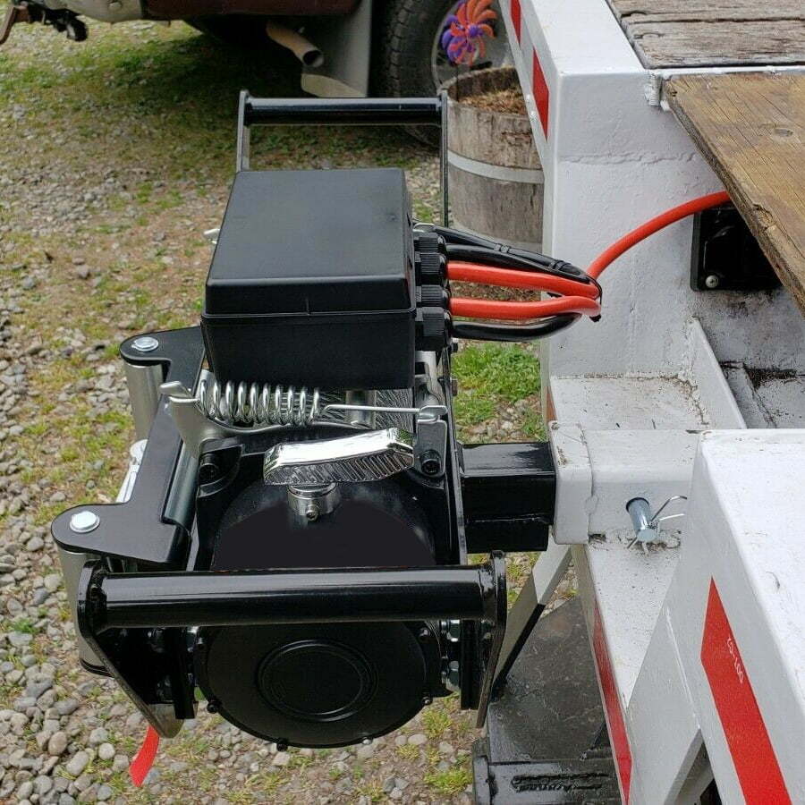 Cradle Winch Mounting Plate 8000-13,000 Ibs Hitch Receiver For 2” 4WD SUV Truck