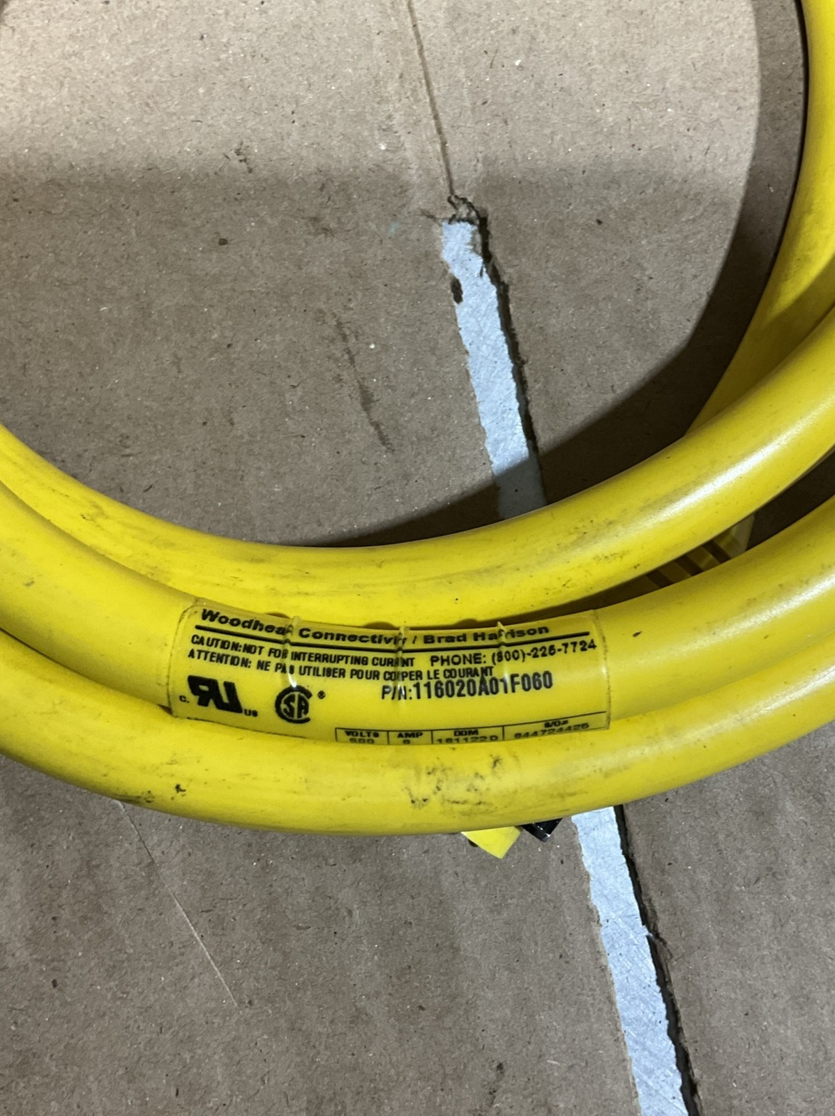 SEALED NEW WOODHEAD CONNECTIVITY/ BRAD HARRISON P/N 116020A01F060