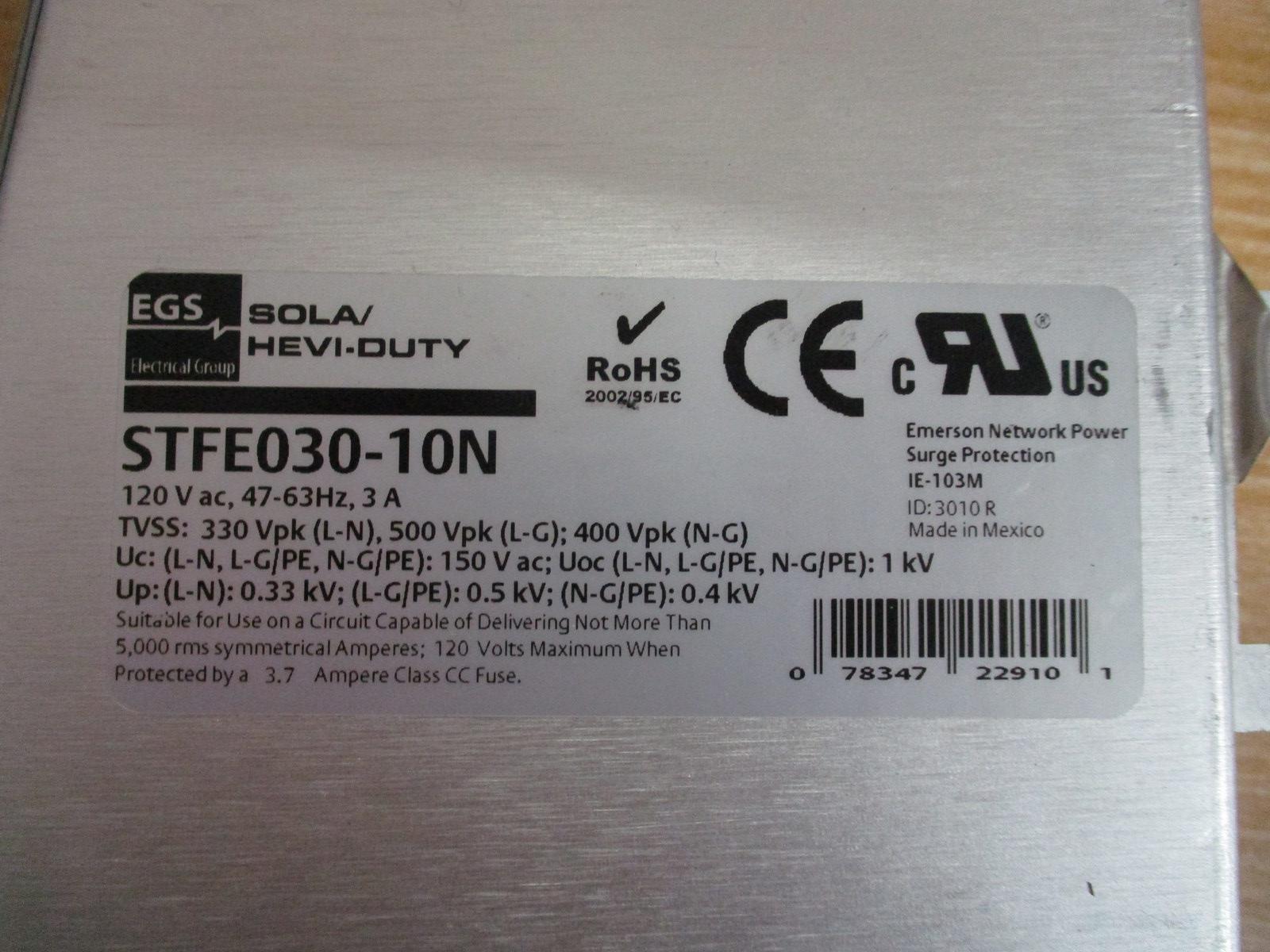 EGS STFE030-10N Sola Hevi-Duty Active Tracking Filter