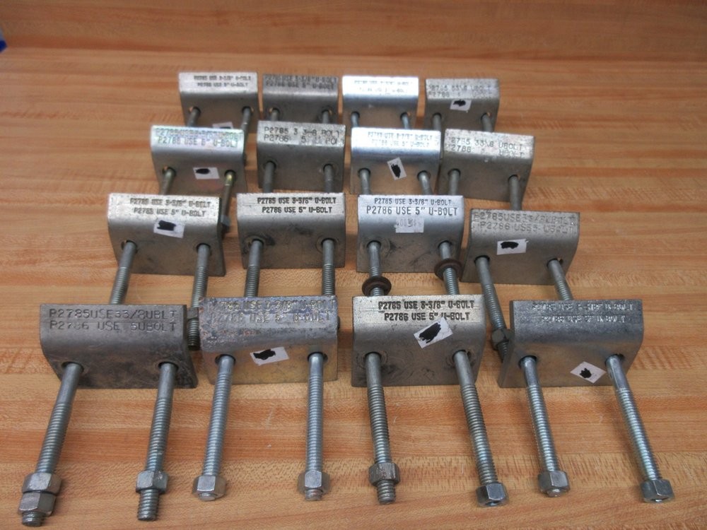 Unistrut P2785 Box Of 13 Galvinized Beam Clamps Complete Sets (Pack of 16)