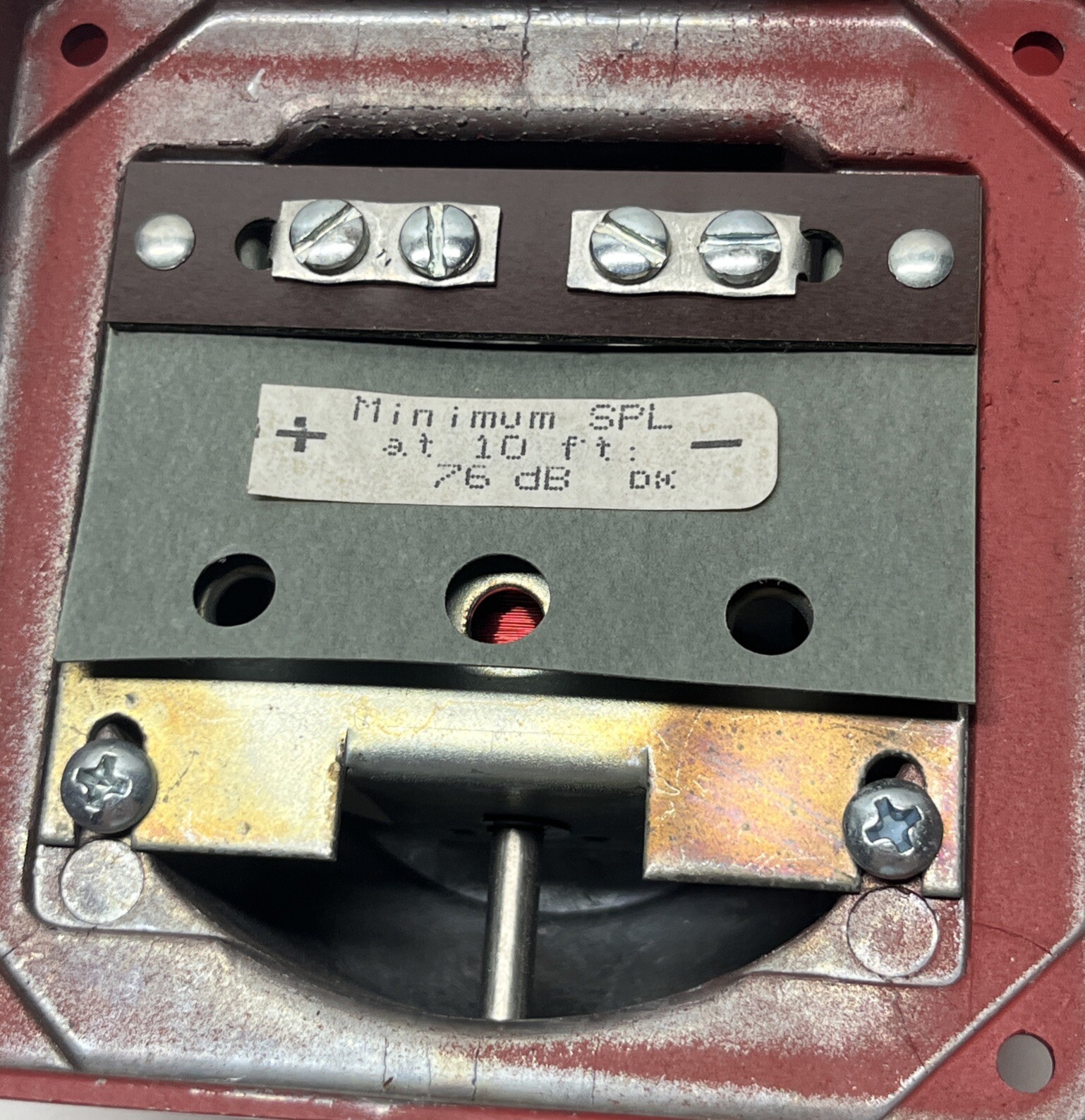 FOS 4766 DC Bell, 21-30VDC Red