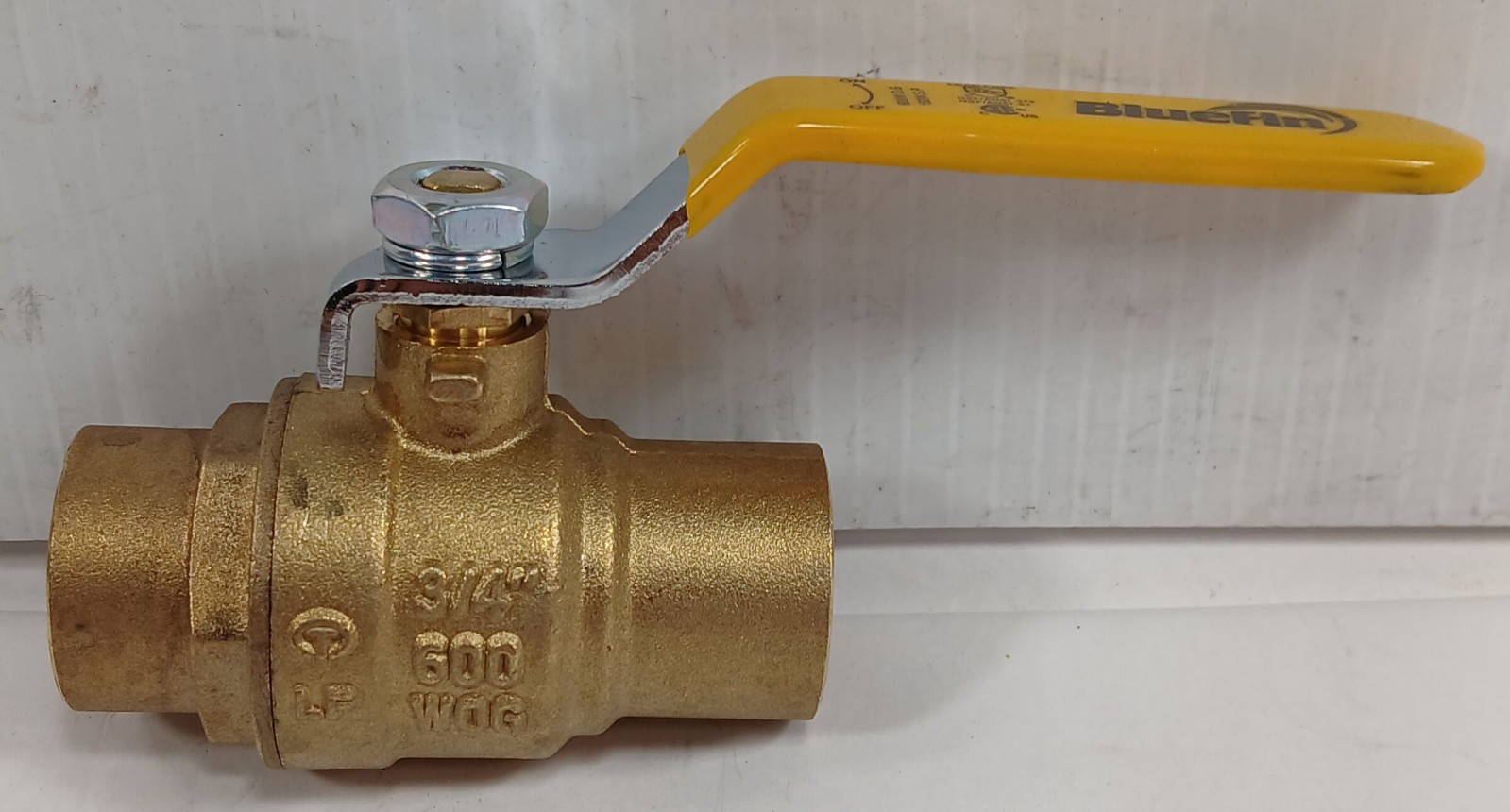 1 NEW BLUEFIN ¾” 600WOG 150WSP FULL PORT BRASS BALL VALVE NNB ***MAKE OFFER***