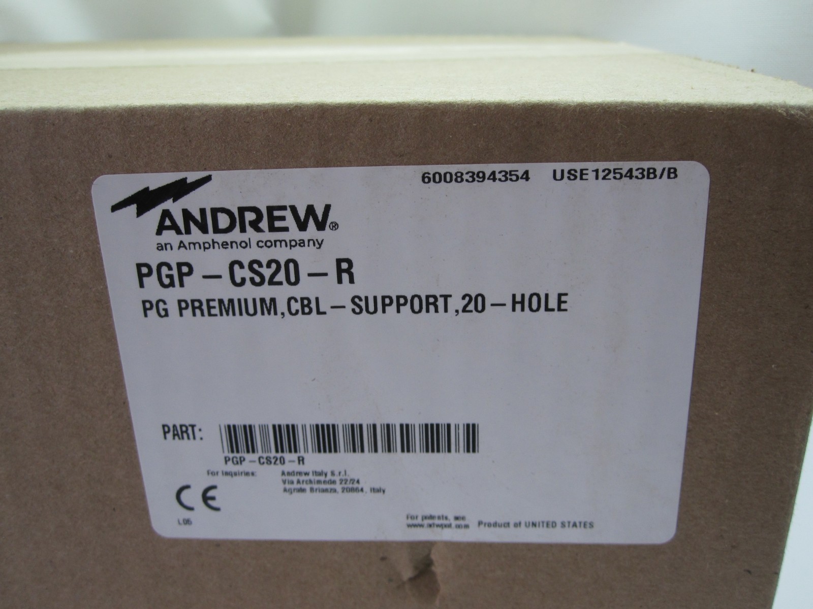ANDREW PGP-CS20-R 20 Position PIM Guard Premium Radio Cable Support,