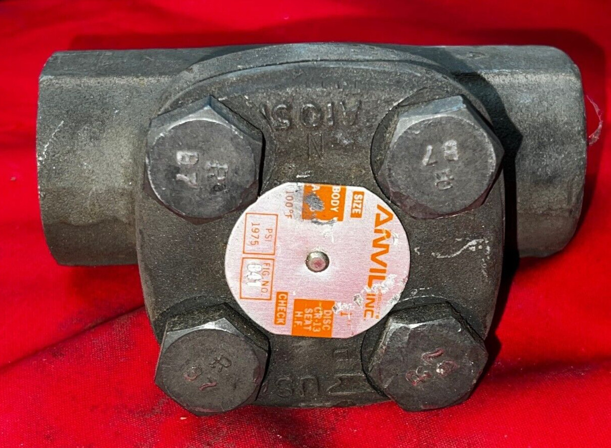 ANVIL SOLENOID VALVE FIG. 841 A105 CLASS 800 FORGED STEEL 1″ THREAD PORT