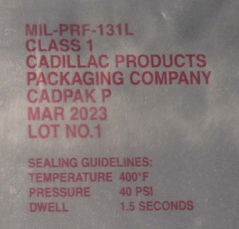 NEW 85″ x 120″ BARRIER BAGS Mil-PRF-131L Class 1 Water Vapor-Proof Foil DTL-117