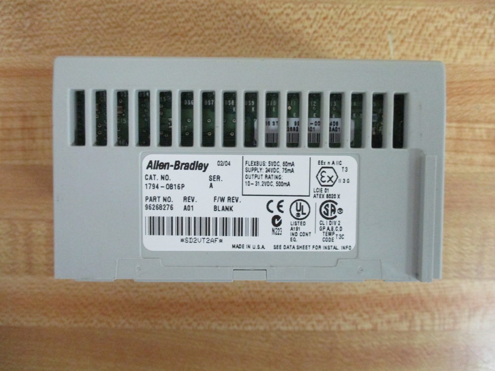 Allen Bradley 1794-IB16 Input Module 96145678,Ser A, Rev A02 (Pack of 3)