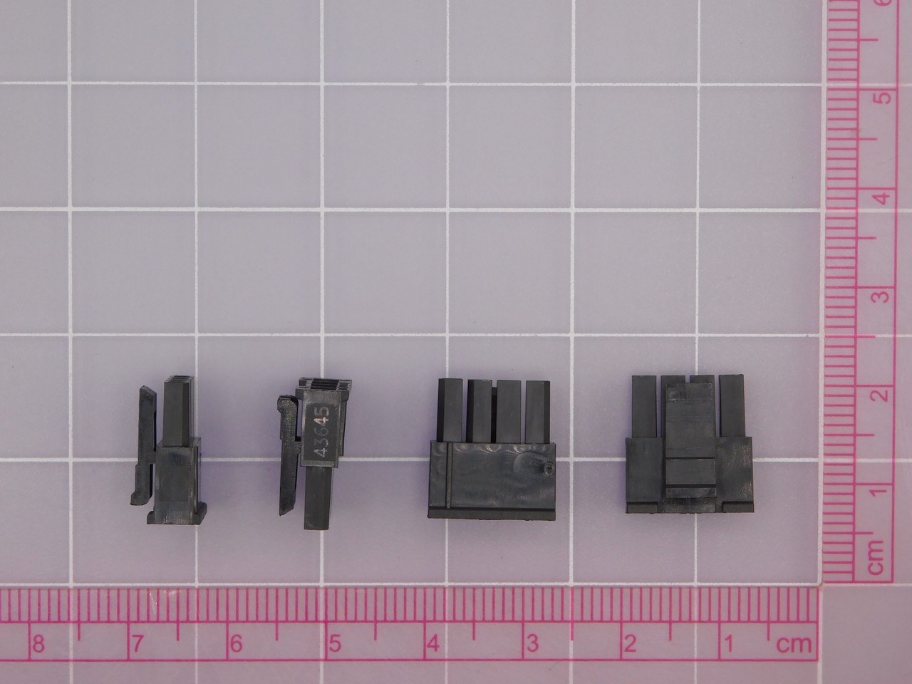 Lot of 526 MOLEX 43645-0400 4 Rectangular Connectors – Housings Receptacle Black