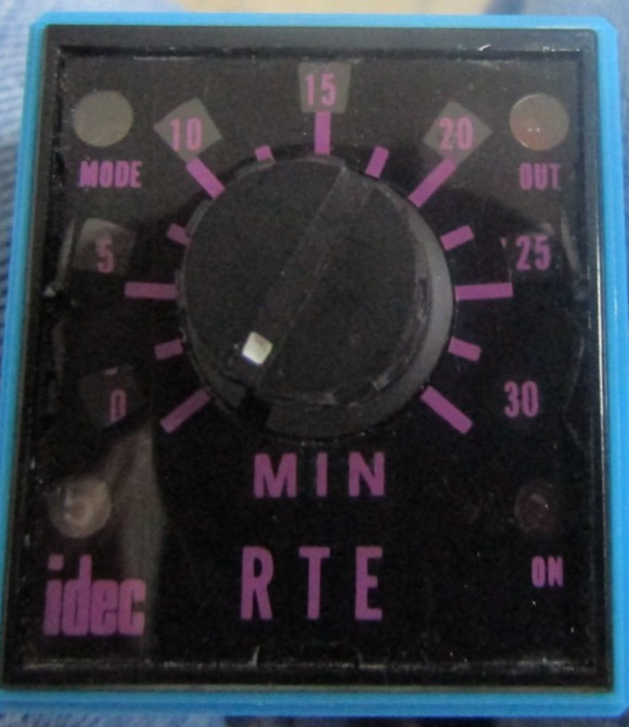 😍IDEC ELECTRIC TIMER RTE-P12 WITH SR2P-6 RELAY SOCKET BASE 8PIN 2P 10A