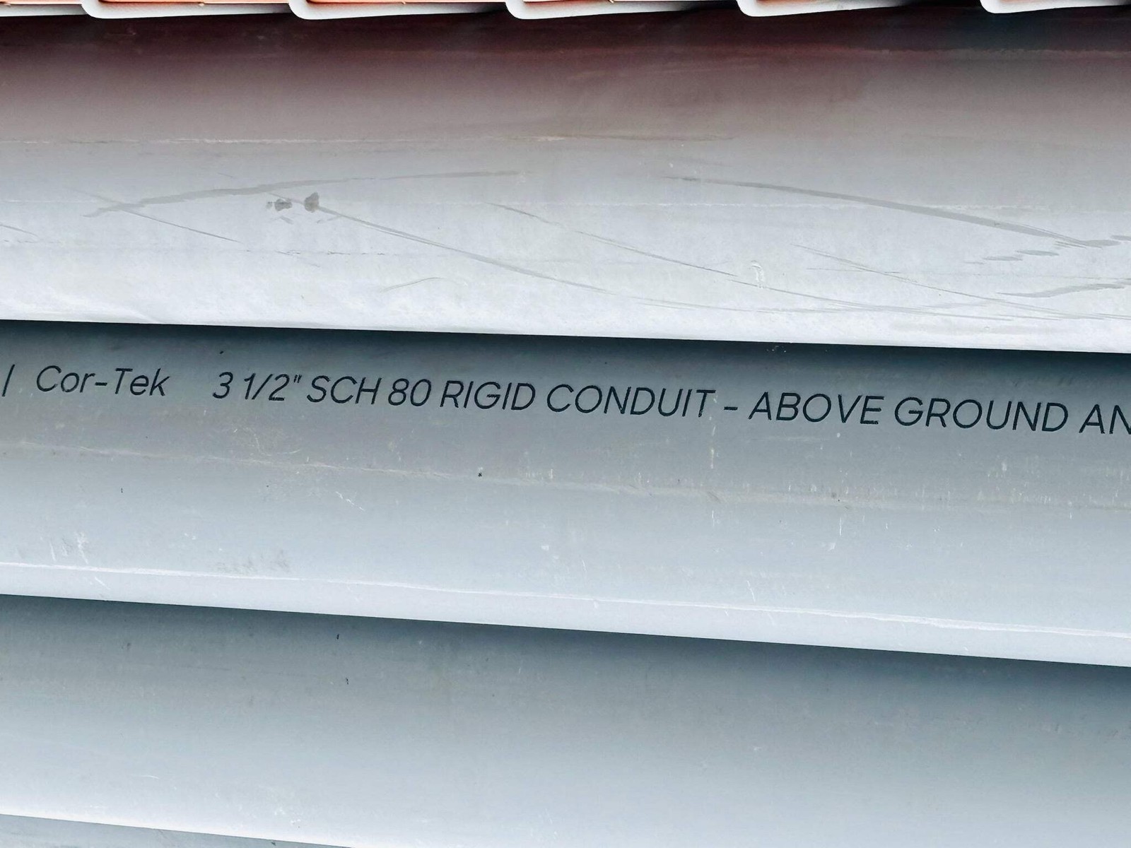 10Pk Cor-Tek 3 1/2″ Schedule 80 Rigid PVC Conduit Summary