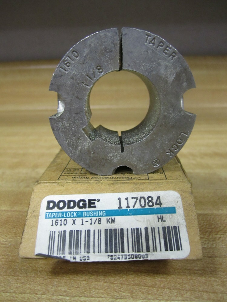Dodge 117084 Taper Lock Bushing 1610 x 1-1/8 KW Without Screws (Pack of 2)