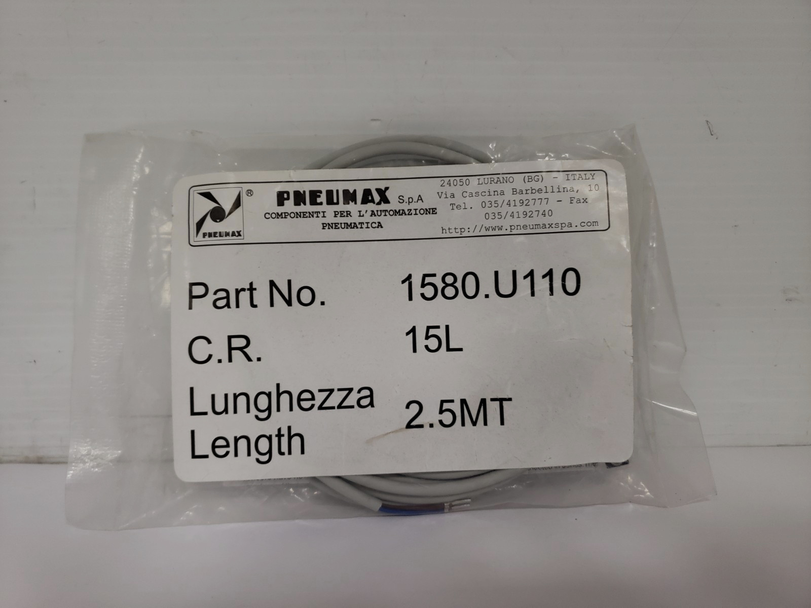 PNEUMAX 1580-U1110 REED SWITCH 5-120V AC/DC W/ LED NIB