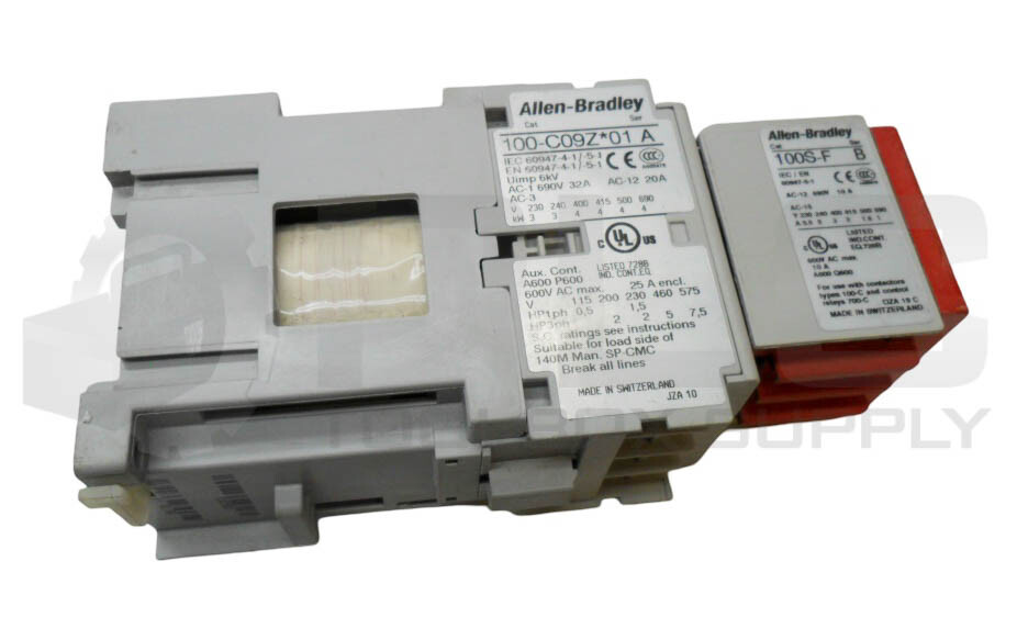 NEW ALLEN BRADLEY 100S-C09ZJ23C /A CONTACTOR W/ 100-C09Z*01 /A W/ 100S-F /B