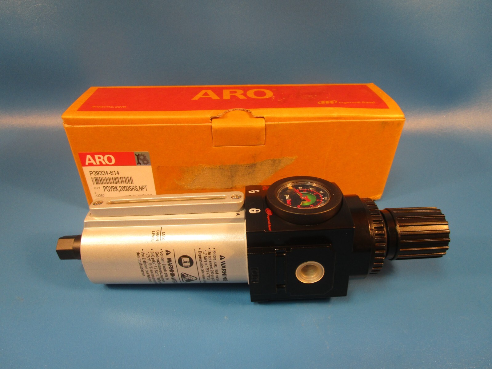 ARO PGYBK, 2000 SRS, NPT, P39334-614 FILTER/ REGULATOR, PIGGYBACK 3/8″