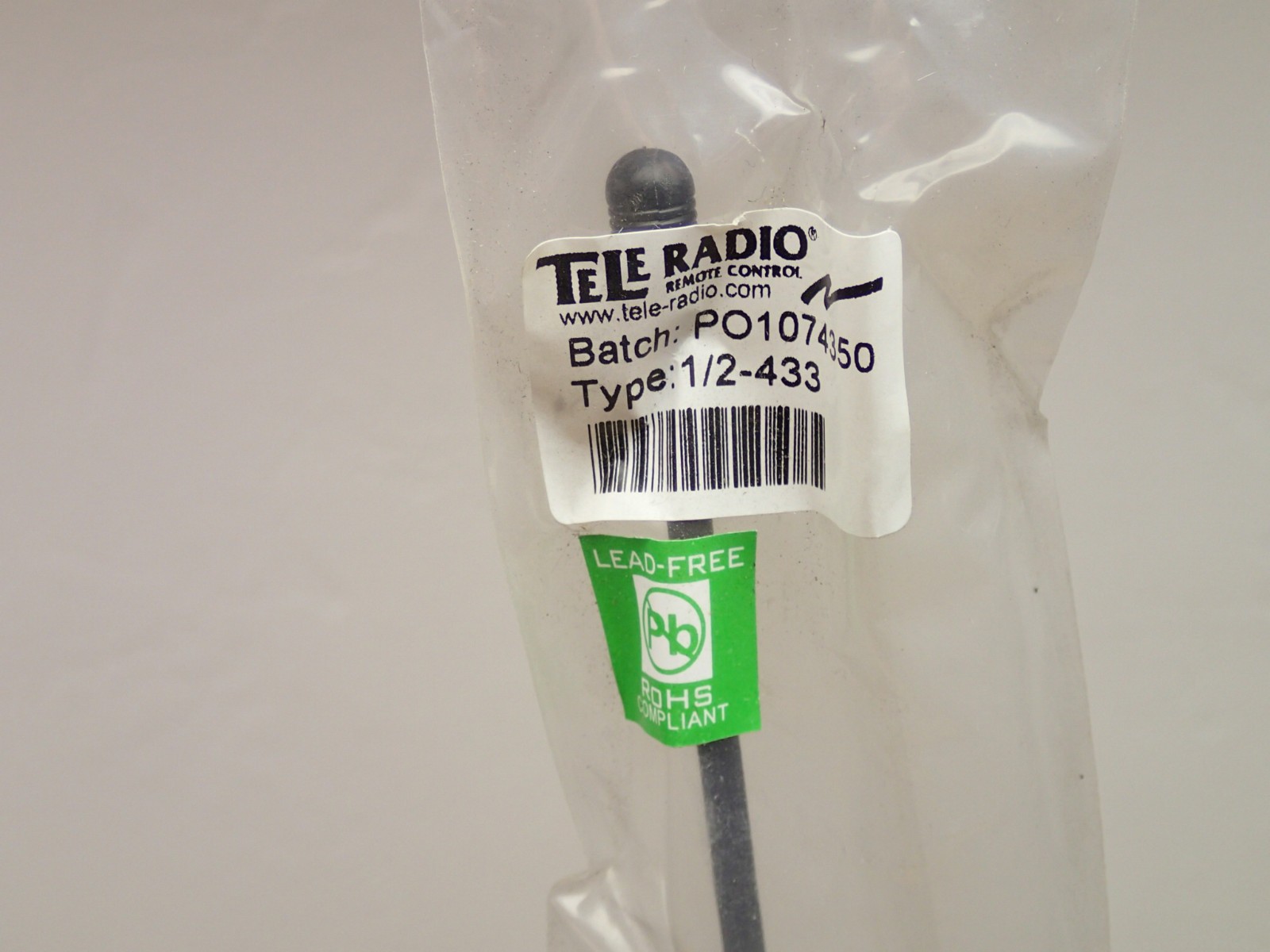 Tele Radio T60RX 02PTS Receiver & 3 Button Remote 433.92 Old Stock Unused Nice
