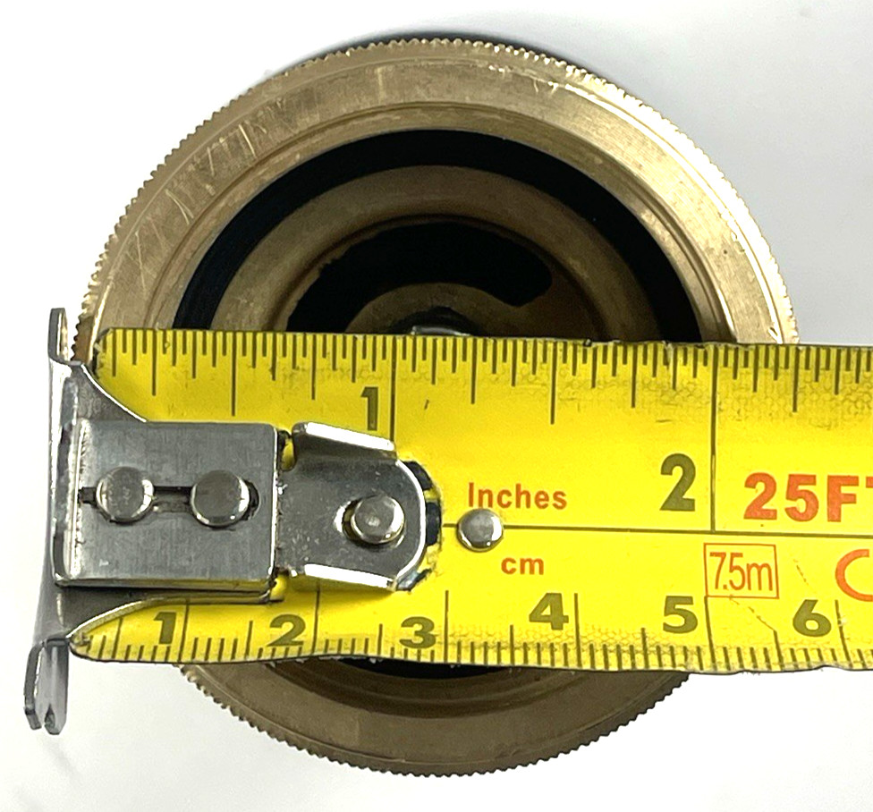 Brass Fog Nozzle/ Fire Hose Nozzle w/ Bumper 1-1/2″ Opening – Twist Open/ Close