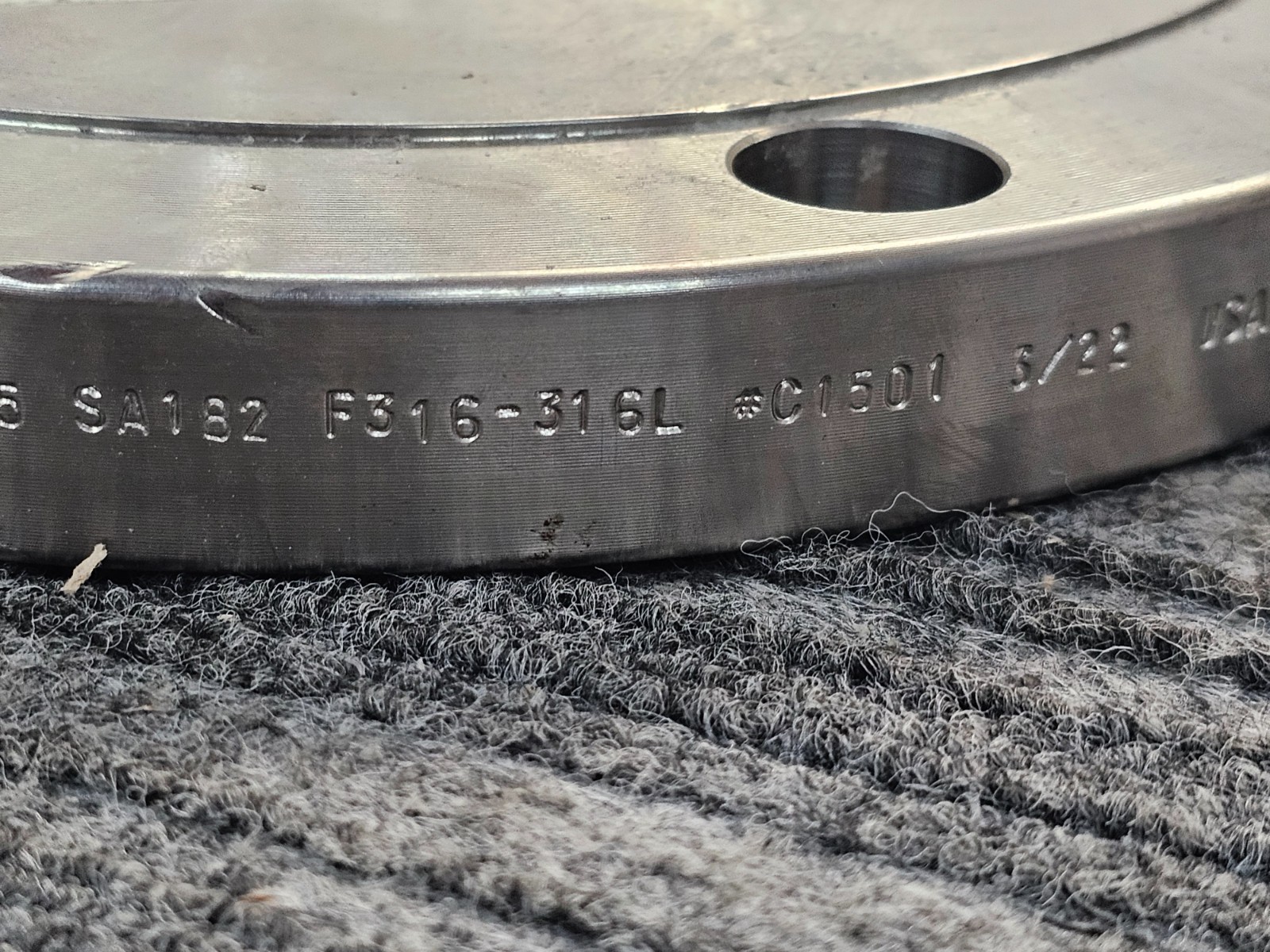 Stainless Steel Flange B16.5 150 6″ SA182 F316/316L C1501 , 11 inch OD.