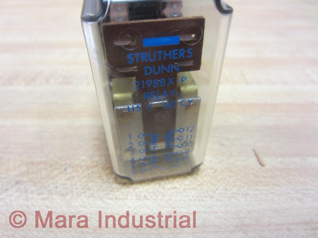Struthers Dunn 219BBXP Relay 115V 60 Cy