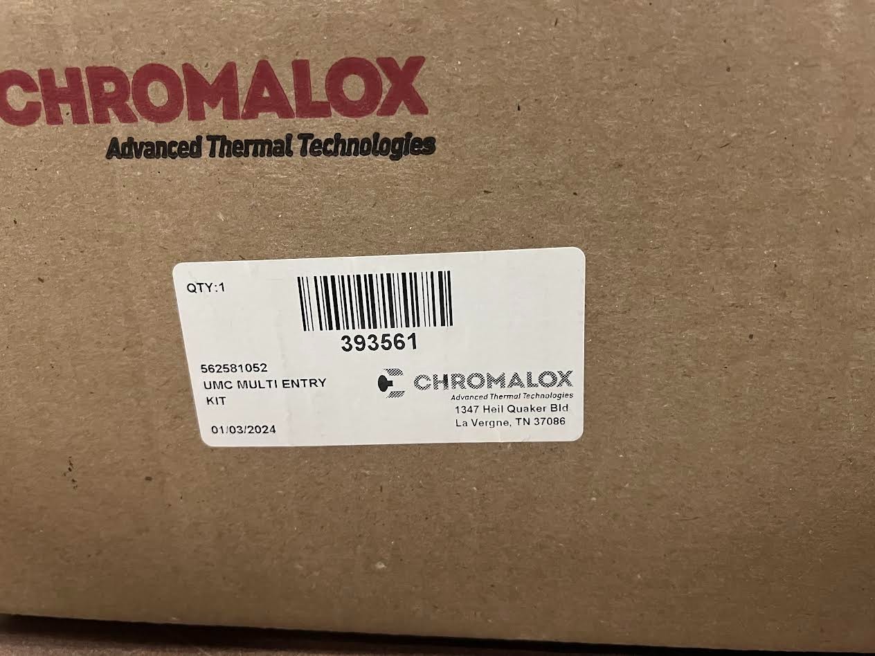 Chromalox 393561 UMC Multi Entry Kit 56258152 New open box missing parts