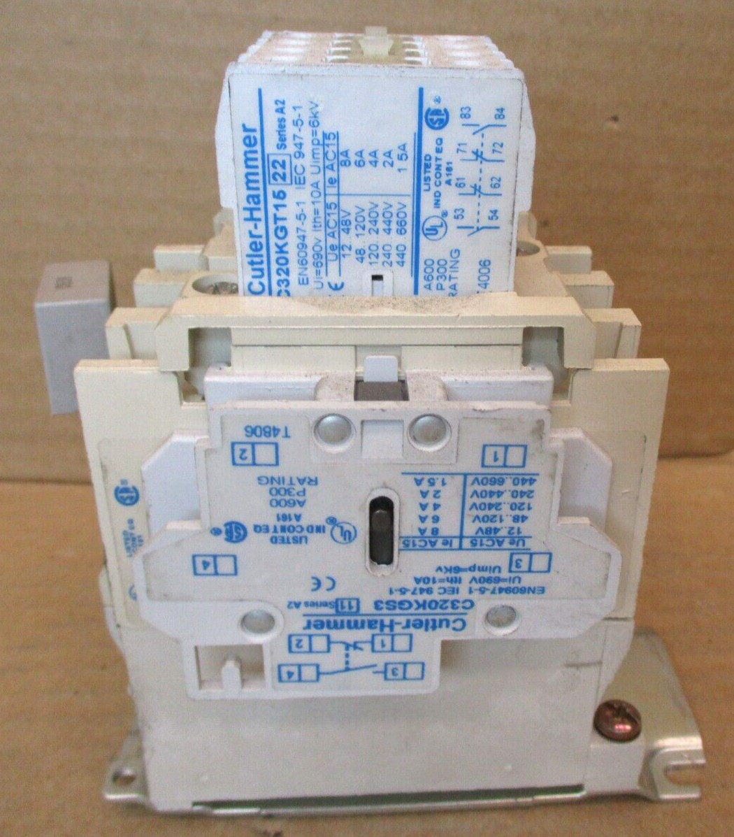 Cutler-Hammer CN15DN3 Starter Relay C320KGS1 C320KGS3 C320KGT15 C320TS1 46386WVS