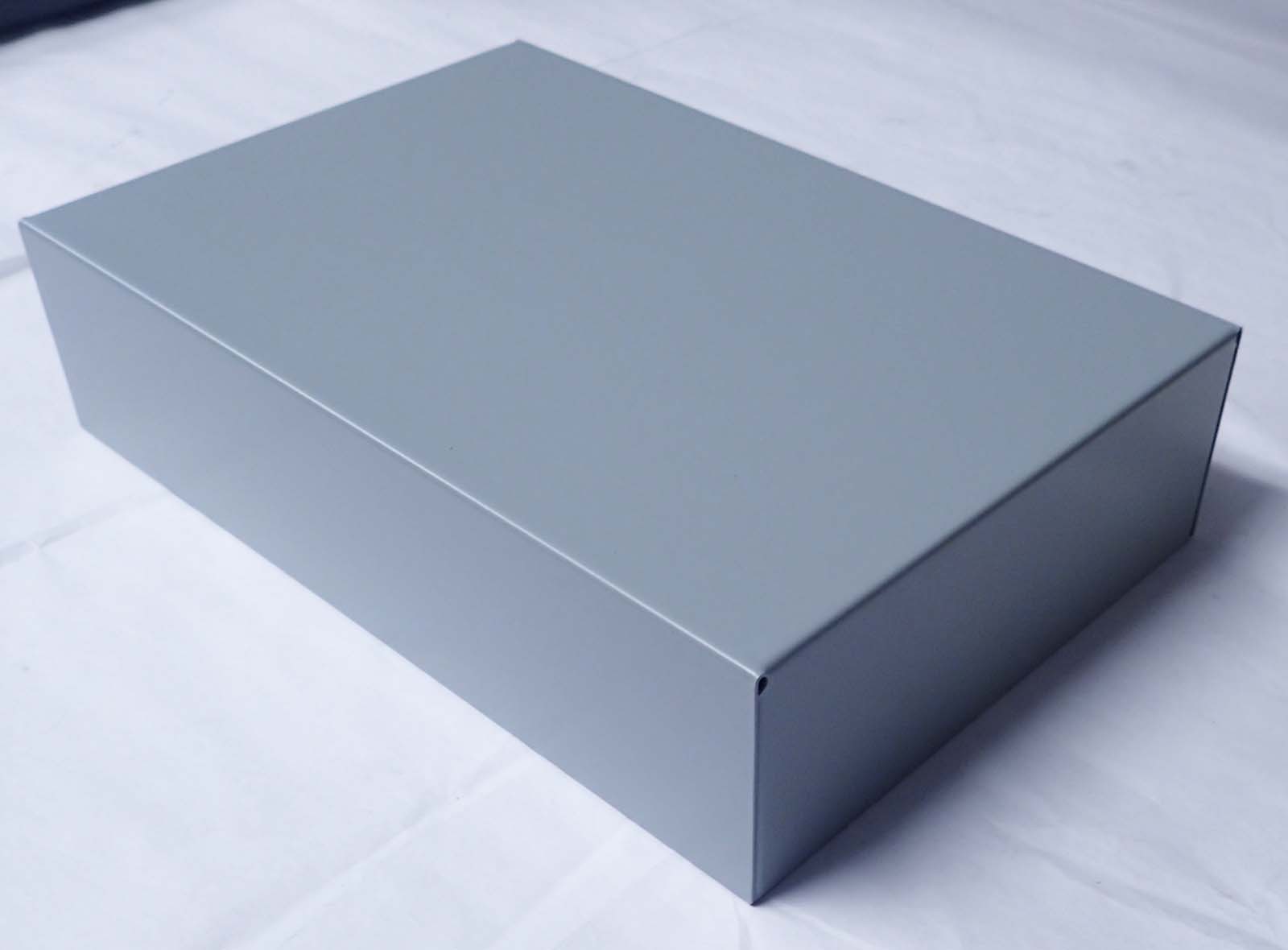 HAMMOND 1441-24 HEAVY DUTY STEEL CHASSIS GREY 12″x 8″x3″ NOS