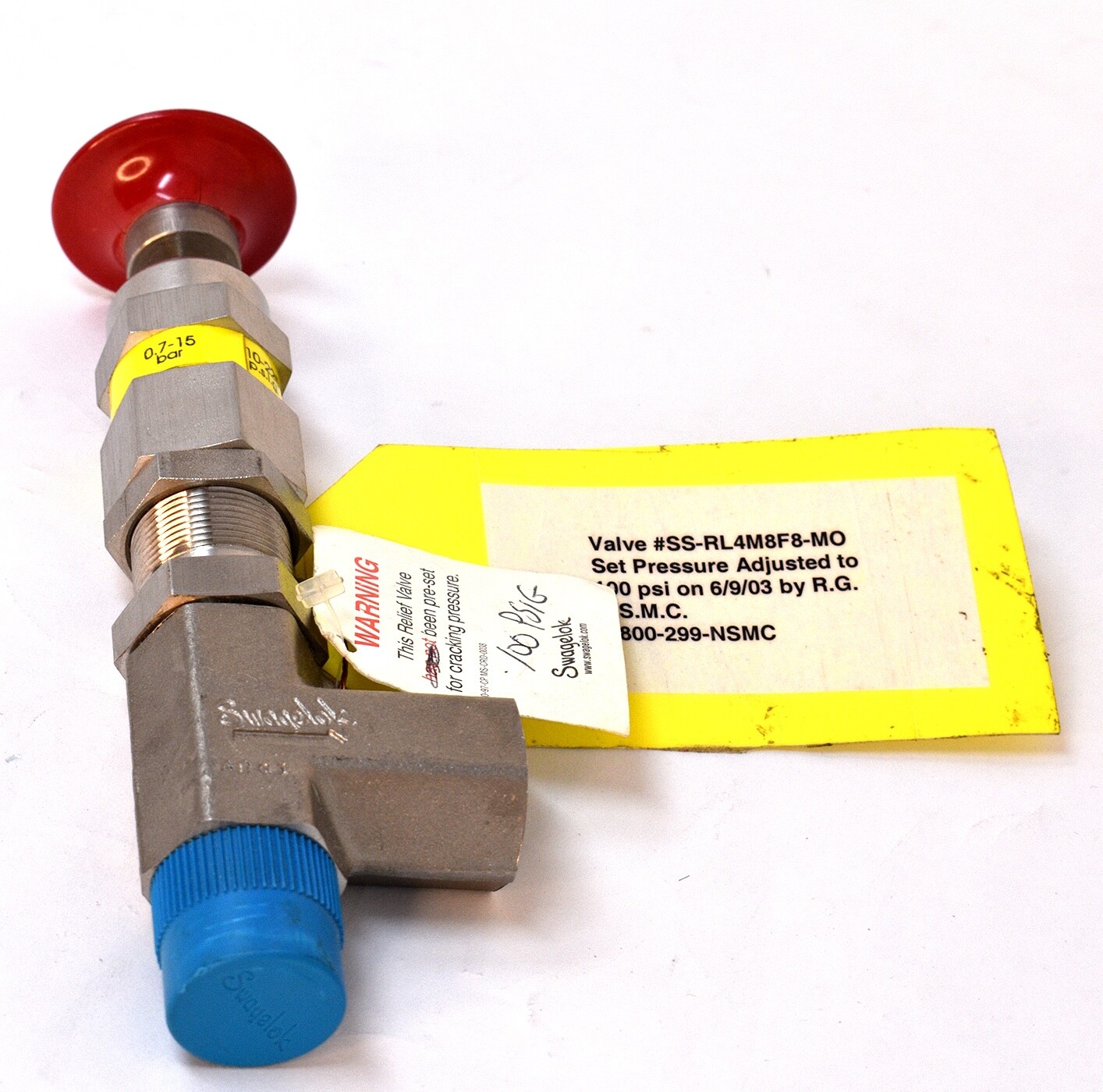 Swagelok SS-RL4M8F8-MO 10-225PSI NSNP New