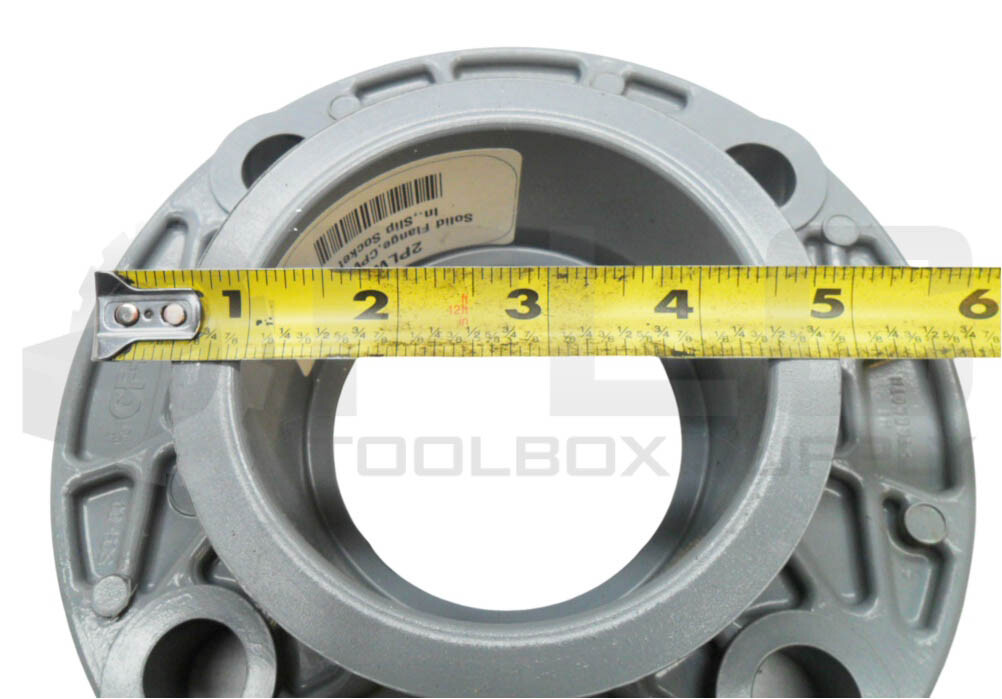 NEW GF 2PLW6 SOILID FLANGE 3-1/2″ ID 7-1/2″ OD SCH-80