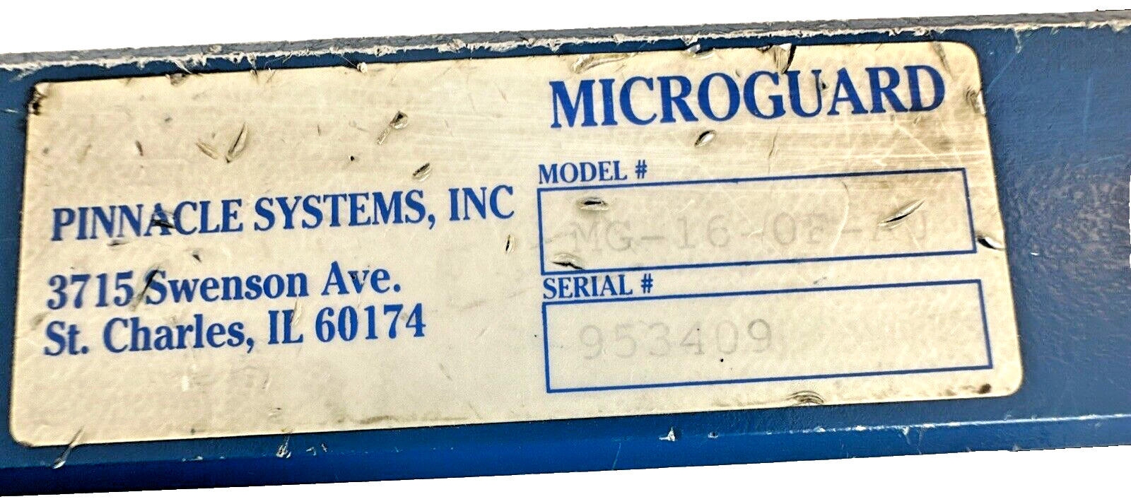 Pinnacle Microguard MG-16-OF-AU, Emitter & Receiver, used (A2)