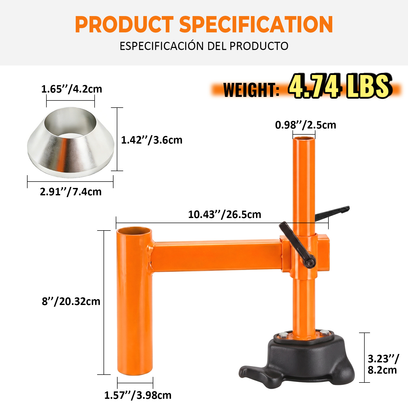 Manual Tire Changer Bird Head Kit 16-21″ Rim Mount Demount Adapter Car UTV ATV