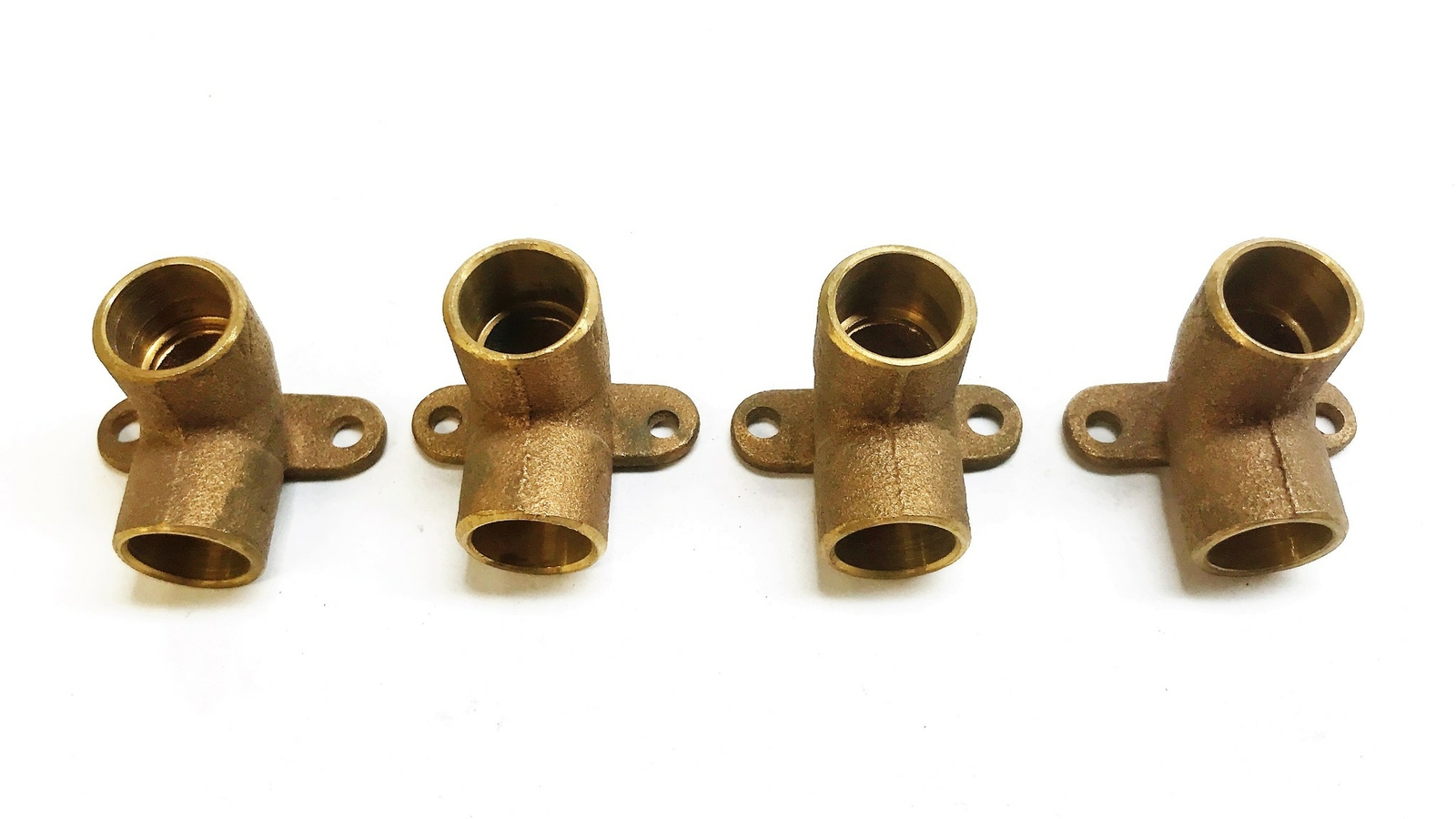 Unbranded Bronze 1/2″ Sweat x 1/2″ Sweat 90 Degree Drop Ear Elbow [Lot of 4] NOS