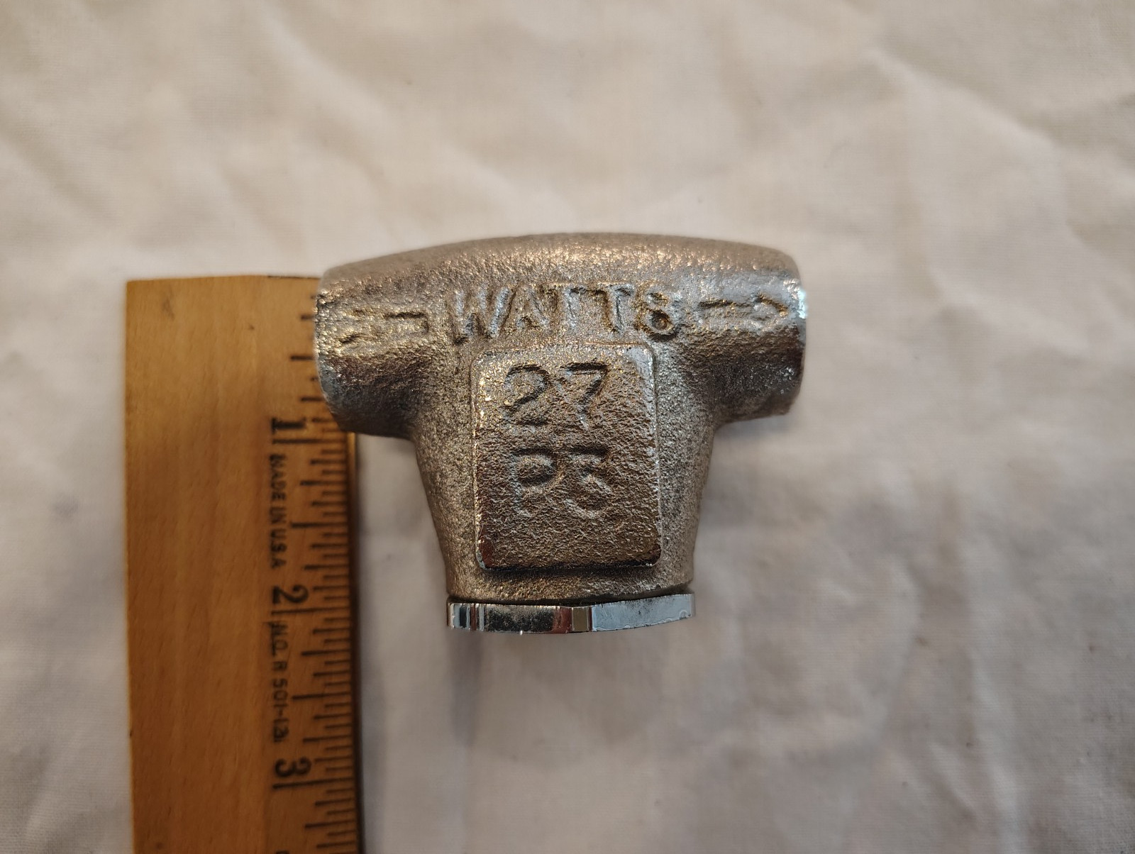 NEW OLD STOCK! WATTS 3/8″ V PATTERN WATER STRAINER 27-P3