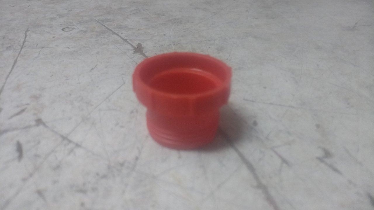 Caplugs PDF-100 356301HB 2,500 Pk 1.16 In Overall Diameter Red Threaded Plug
