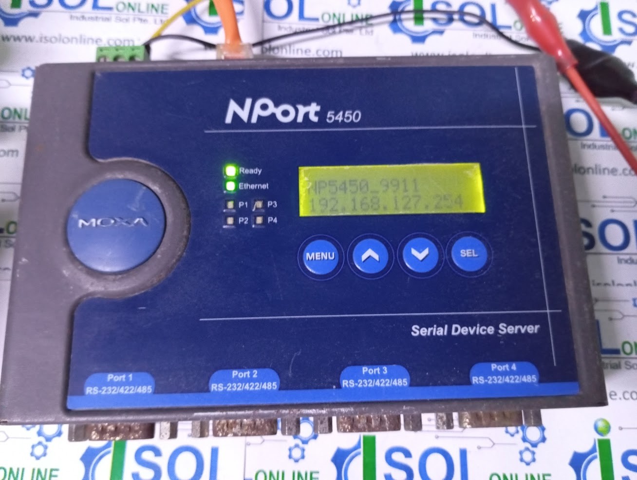 Moxa NPort 5450 Rev 1.2 Serial Device Server 1201054501011 4-Port RS-232/422/485
