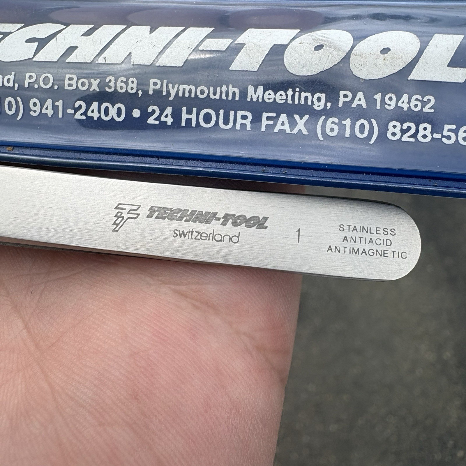 Techni-Tool Stainless Steel Tweezers Antiacid Antimagnetic 758TW454 Very Clean
