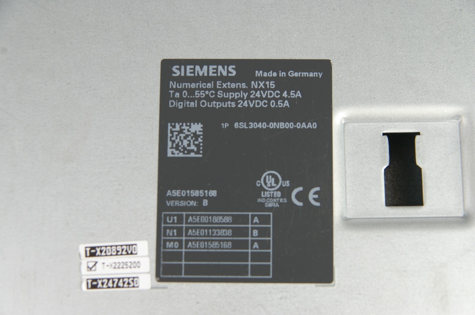 Siemens 6SL3040-0NB00-0AA0 Version B Numeric Control Extension