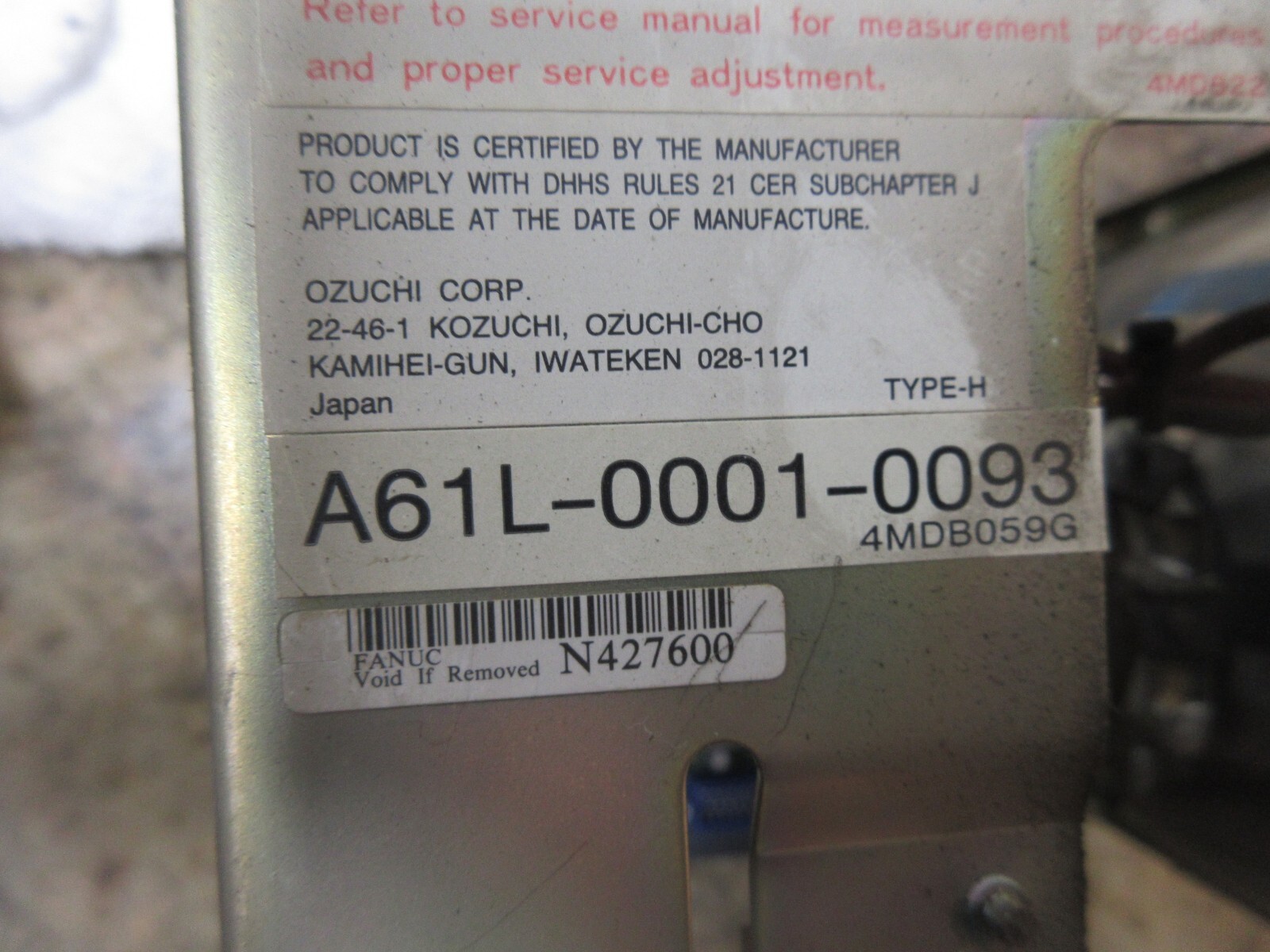 KAMIHEI-GUN CRT MONITOR D9MM-11A 20688293C JUNE 2002 028-1121 A61L-0001-0093 4MD