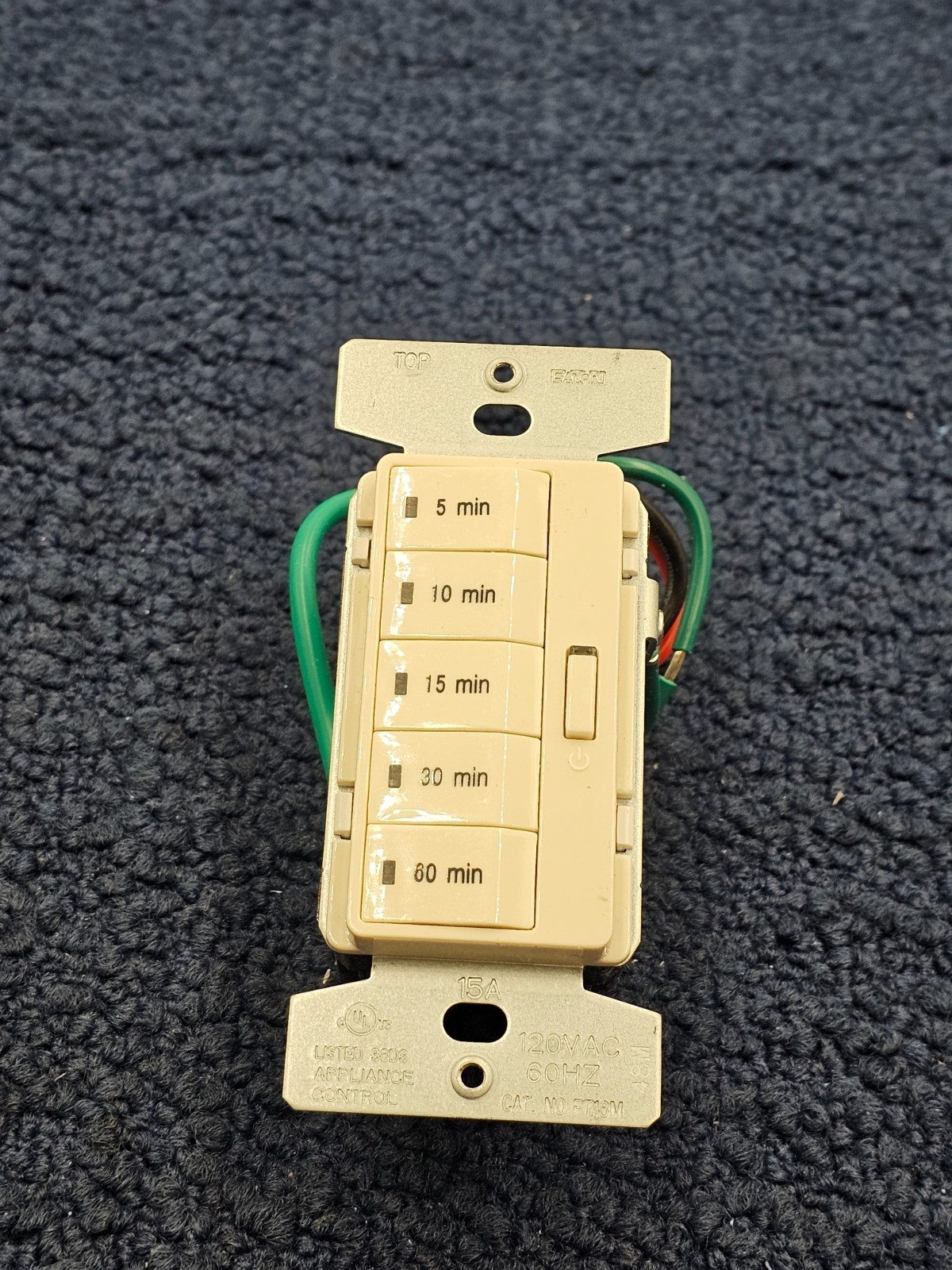 Eaton Wiring Devices PT18M-LA Minute Timer 120VAC 60Hz 15A